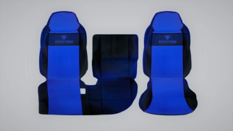 Чехлы сидений Экокожа Foton 1093, 1099 FE1093OEM (Цвет - красный,синий)